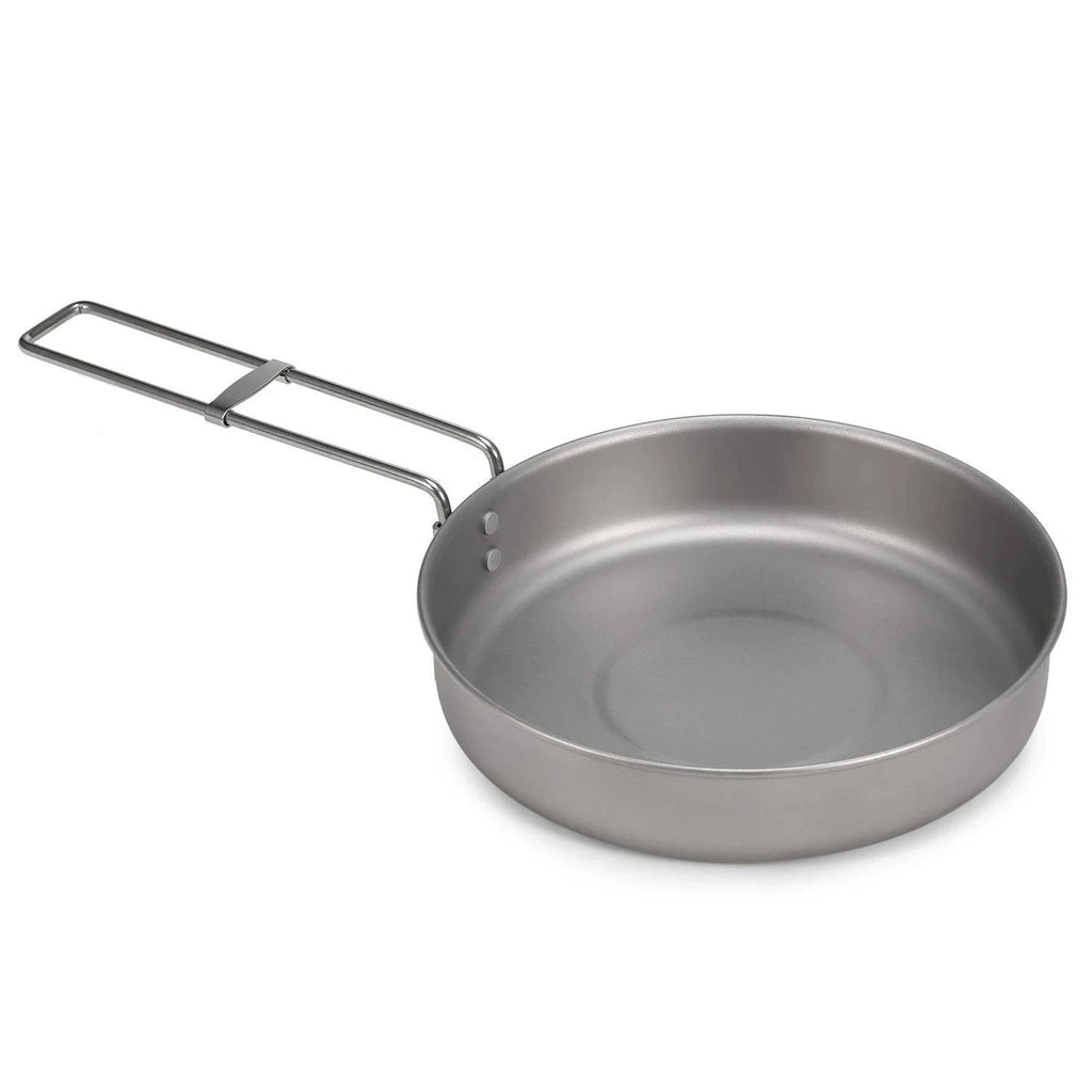 Ultralight Titanium Frypan Outdoor Camping Hiking Picnic Cooking Frying Pan For Outdoor Camping Hiking Backpacking Picnic-WAYBIKER
