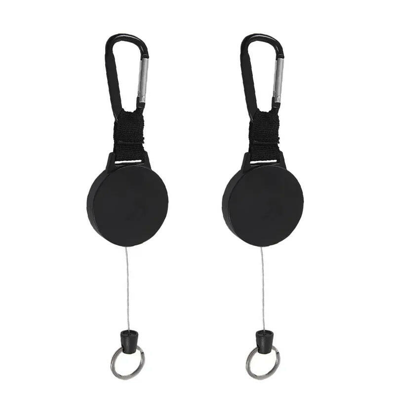 2PCS Car Platform CB Radio Retractable Tether Heavy Duty Retractable CB Radio Microphone Hanger for Baofeng Wouxun-WAYBIKER