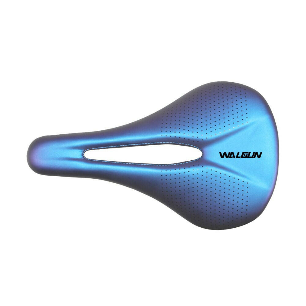 Walgun Lightweight Carbon Leather Bicycle Saddle 143mm MTB/Road Bike Seat for Men Women Triathlon TT Racing Bike Saddle Parts-WAYBIKER