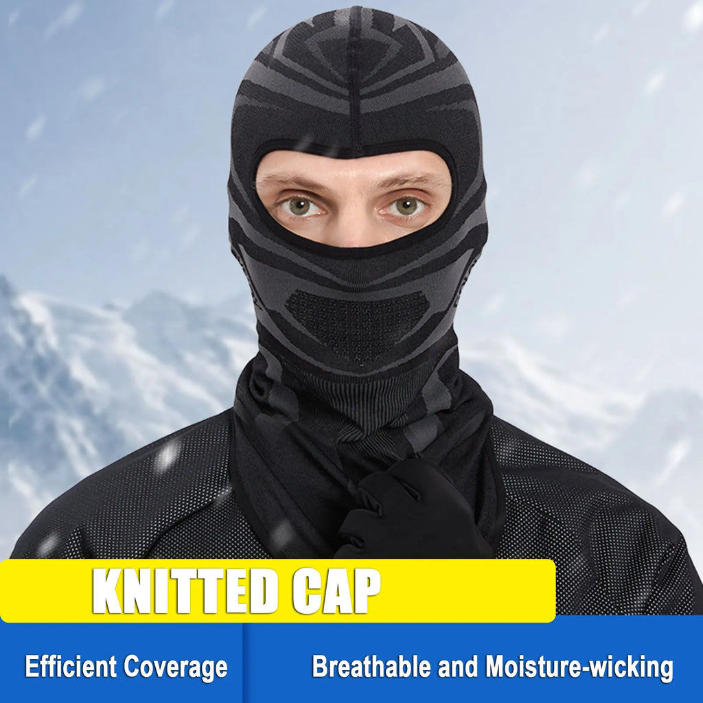Ski Cap Windproof Dustproof Thermal Face Cover Neck Gaiter Skiing Snowboarding Motorcycling for Men Women-WAYBIKER