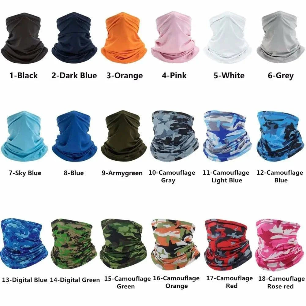 Multi-purpose Turban Riding Scarf Cycling Bandana Men Women Neck Cover Sunscreen Ice Silk Outdoor Fishing Hiking Headwear Mask-WAYBIKER