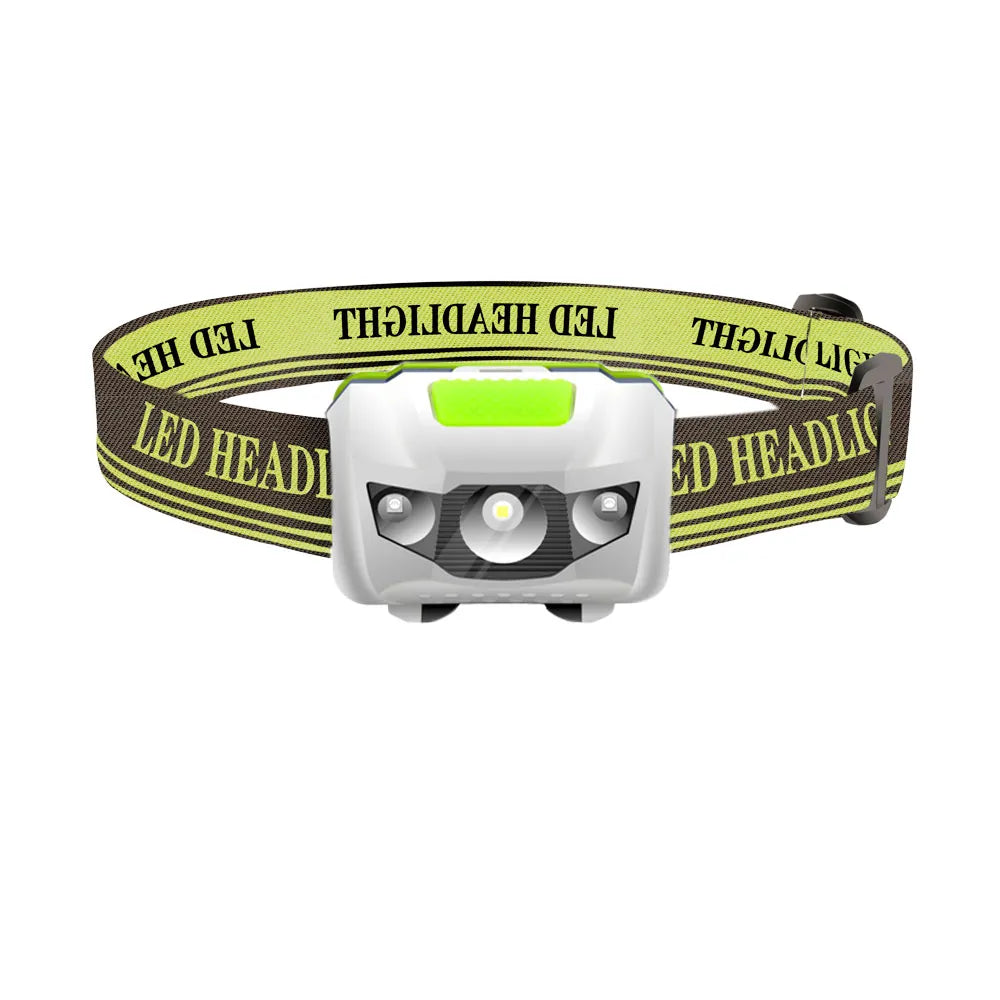 Red White Mini Head Lamp 4 Mode Waterproof R3+2 LED Flashlight Super Bright Headlight Headlamp Torch Lanterna Use AAA Battery-WAYBIKER