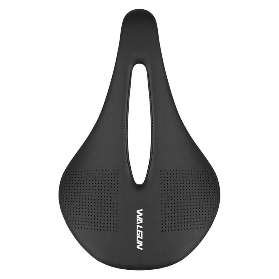 Walgun Ultralight Bicycle Saddle Cushion 3K Full Carbon Fiber Leather Bike Saddle Mountain Bike MTB Road Saddle 143/155 mm 106 g-WAYBIKER