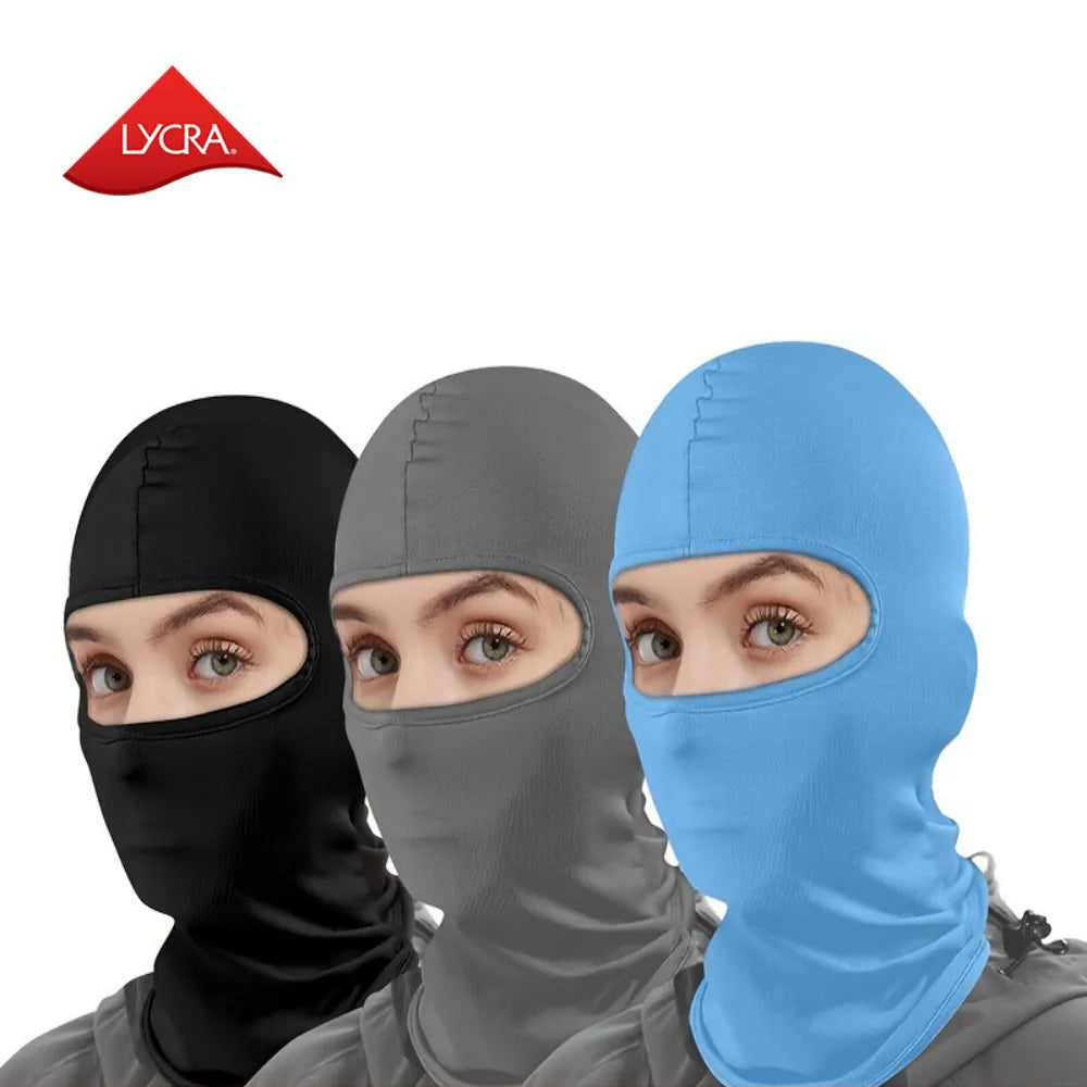 Motorcycle Mask Cycling Balaclava Full Cover Face Mask Hat Balaclava Quick Dry Lycra Ski Neck Summer Sun Ultra UV Protection-WAYBIKER
