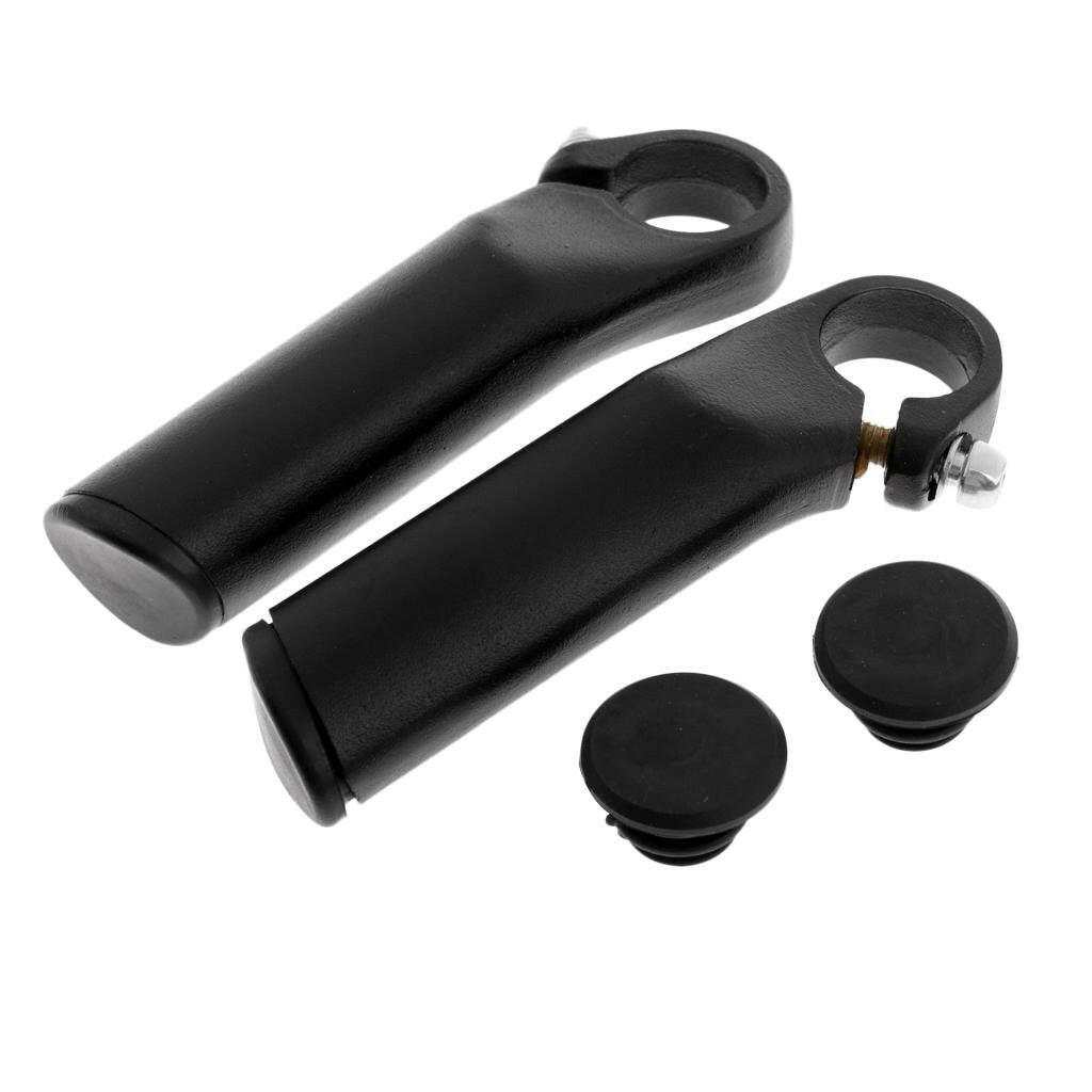 2x Ergonomic Mountain Bike Cycling Handlebar Hand End Bar Grips-WAYBIKER