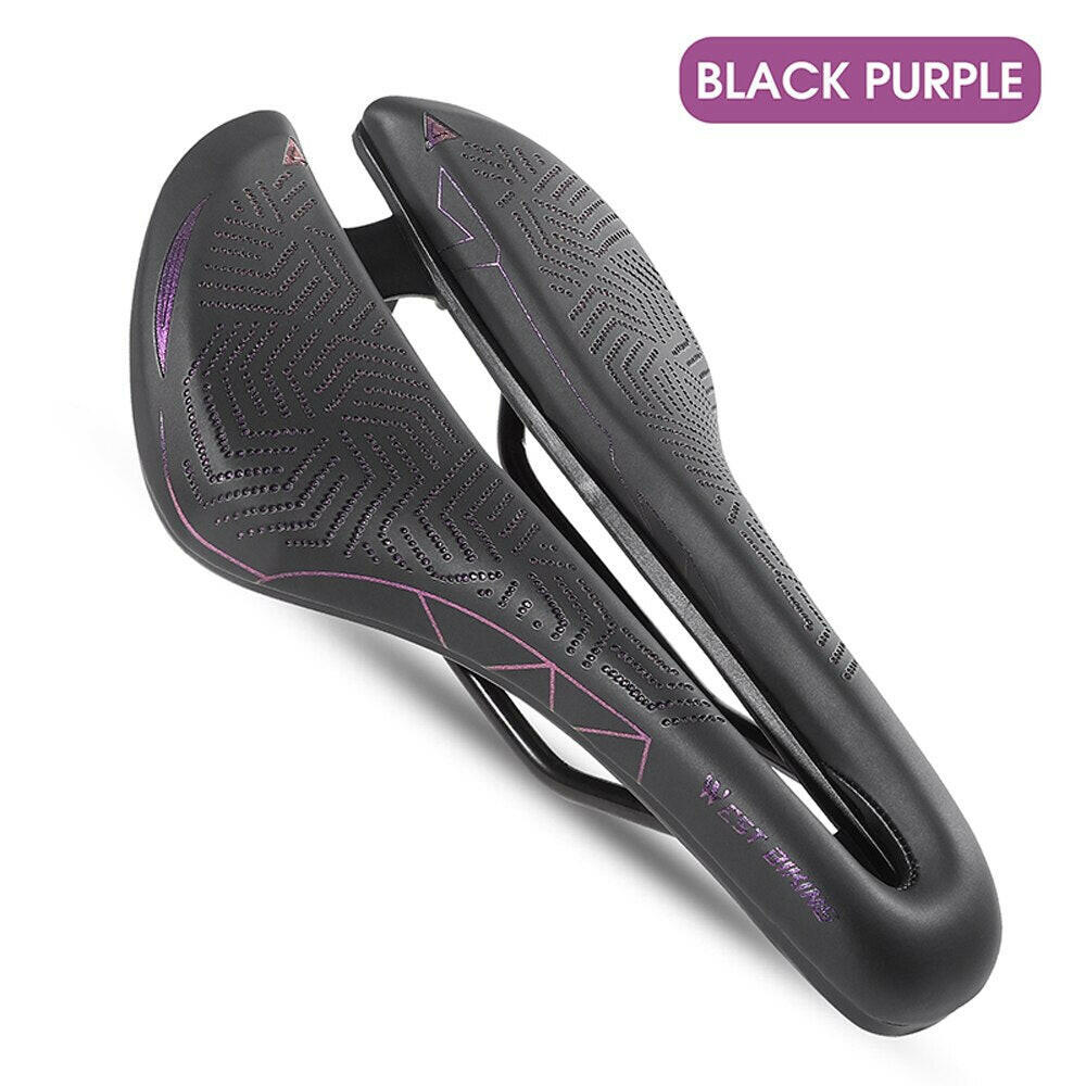 WEST BIKING Hollow Breathable Bike Saddle Bicycle Seats Soft Cycling Cushion Bike Saddle Cycling Accessories PU Waterproof-WAYBIKER
