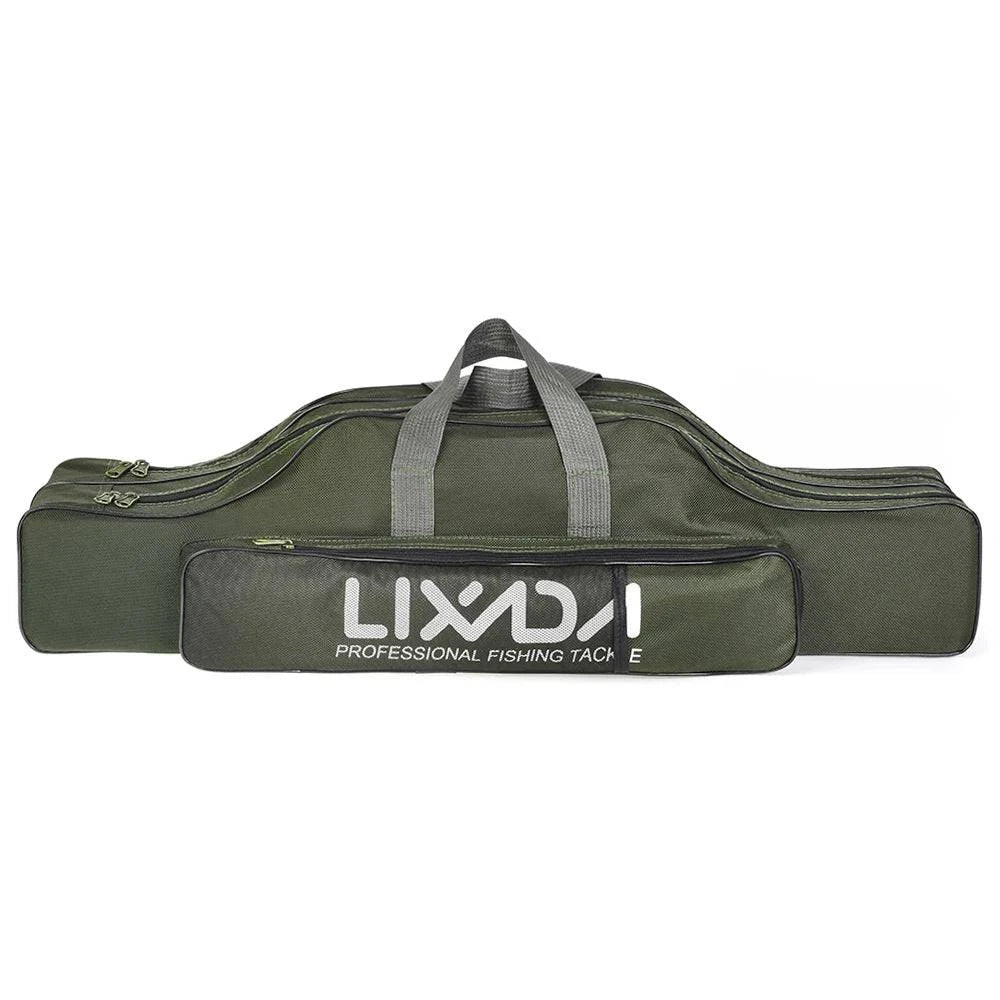 Lixada 210cm  Fishing Bag Portable Folding Fishing Rod Reel Bag Fishing Pole Gear Tackle Tool Carry Bag Storage Bag Organizer-WAYBIKER