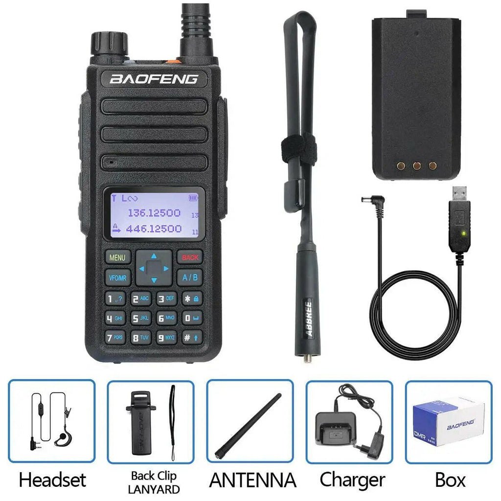 Baofeng DR-1801 Long Range Dual Band DMR Digital/Analog Walkie Talkie Tier 1&2 tier II Dual Time Slot Upgrade Of DM-1801 Radio-WAYBIKER