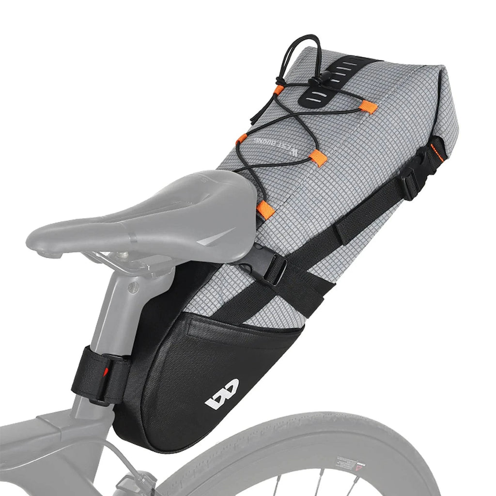 Waterproof Bike Saddle Bag 10L Bicycle Seat Bag Cycling Foldable Tail Rear Bag MTB Road Trunk Bikepacking Outdoor Travel-WAYBIKER