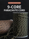 9 Cores 550 Paracord Cord 5 15 30 M Dia.4mm For Outdoor Camping Survival Lanyard Parachute Rope Hiking Tent Accessories-WAYBIKER