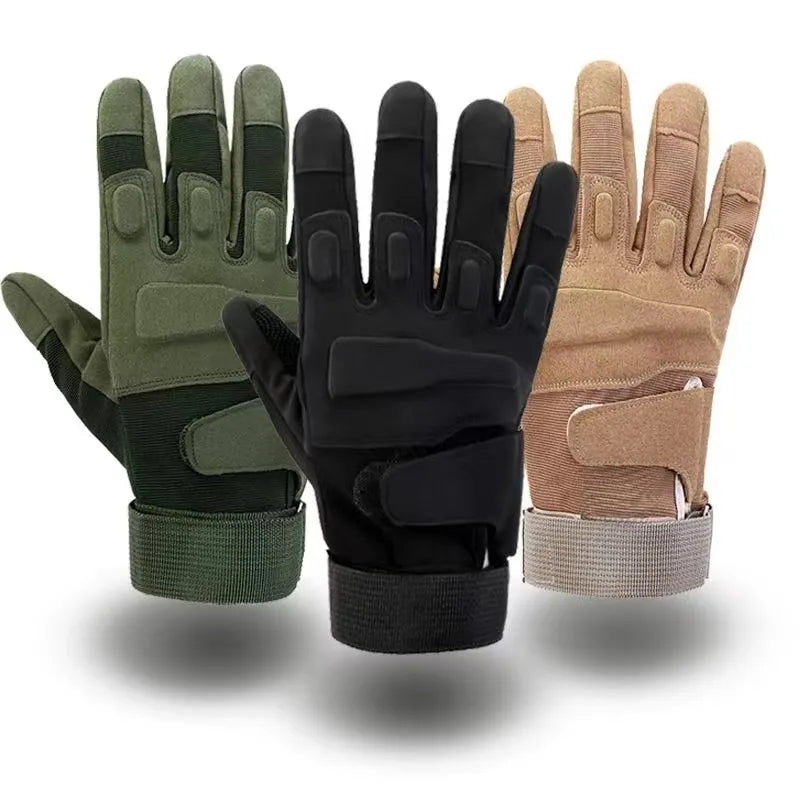 Outdoor Tactical Full Finger Bicycle Antiskid Cycling Gloves Military Army Paintball Shooting Airsoft Combat Protection Glove-WAYBIKER
