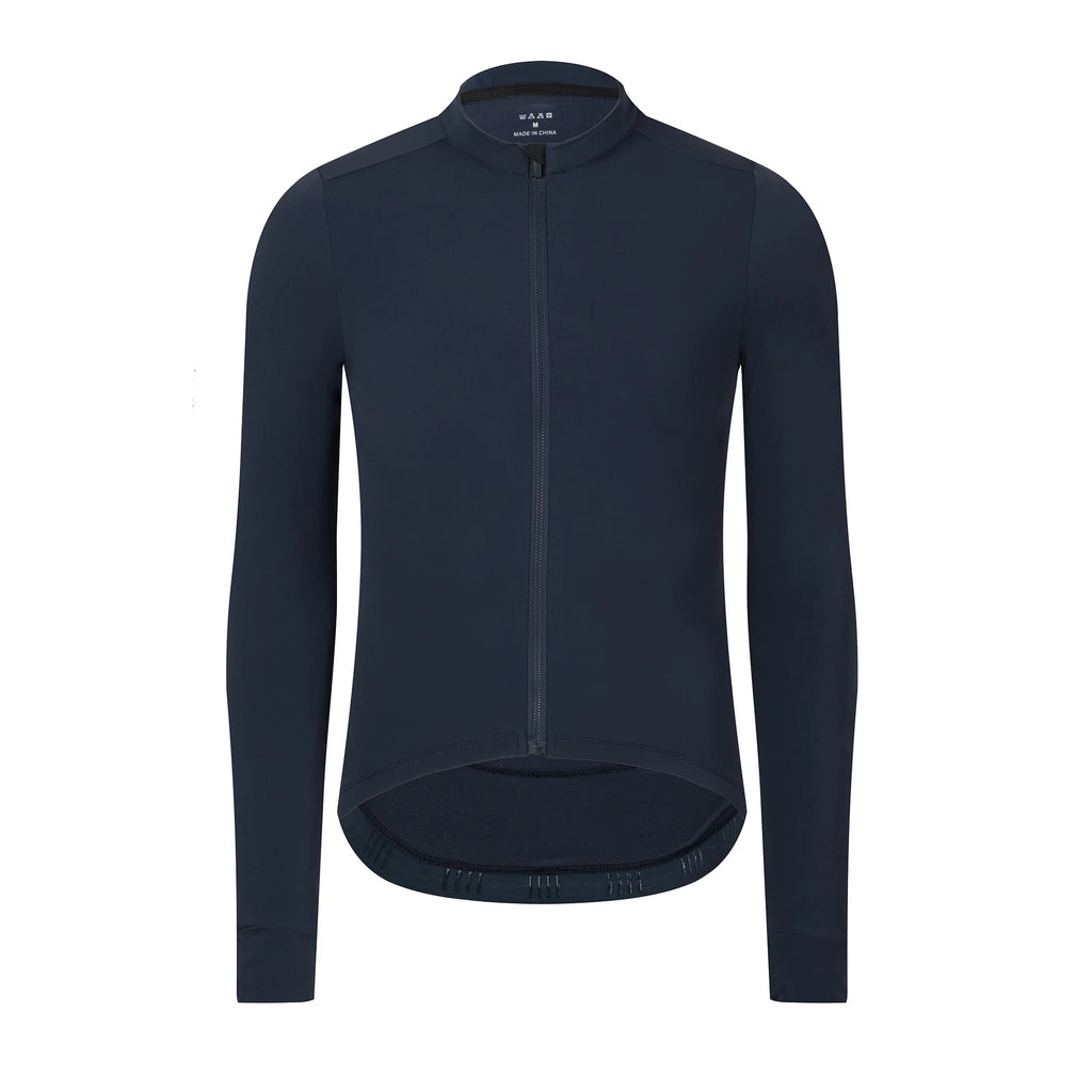 Rsantce 2024 Winter Thermal Fleece Cycling Jersey Top MTB Bike Outdoor Men's Bicycle Clothing Long Sleeve Shirt Uniform