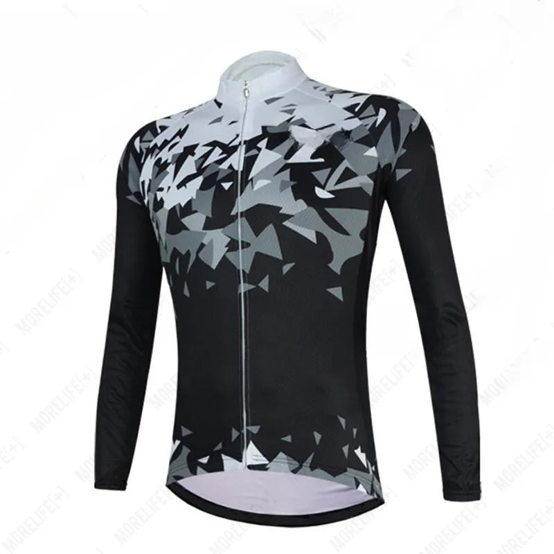 2023 Pro Cycling Jersey Unisex Triathlon Cycling Top Winter Long Sleeve Bike Shirt  Bicycle Clothing-WAYBIKER