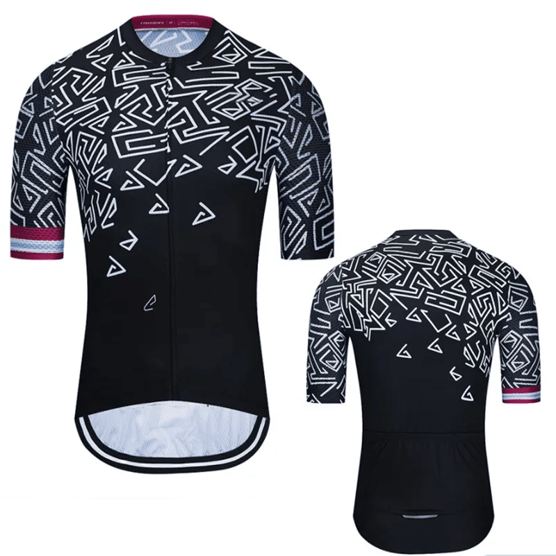 Bike Wear Classic Black Men Cycling Jersey Tops Short Sleeve Cyclist Clothes Shirt Maillot Summer Bicycle 2023 Cycling Racing-WAYBIKER