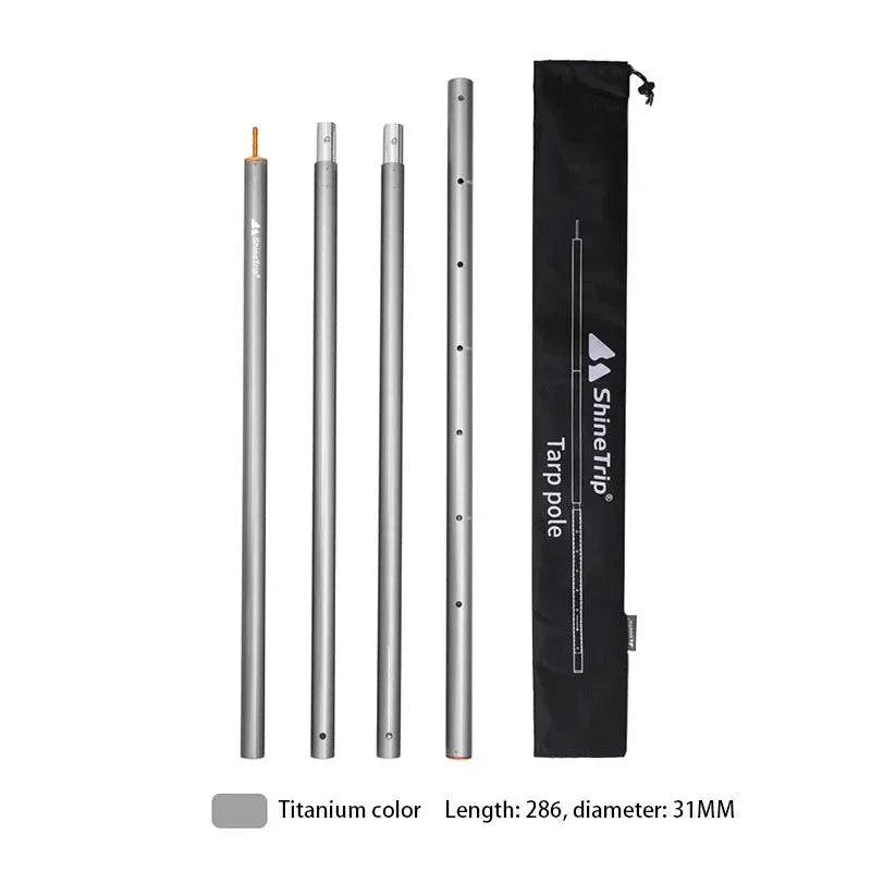 ShineTrip Aluminum Alloy Canopy Pole for Outdoor Camping Adjustable Canopy Tent Pole-WAYBIKER
