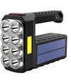 8LED and 6LED Bulbs Solar Charging Handheld Flashlight USB Charge Portable Lamp 4 Bright Lighting Modes Outdoor Searchlight-WAYBIKER