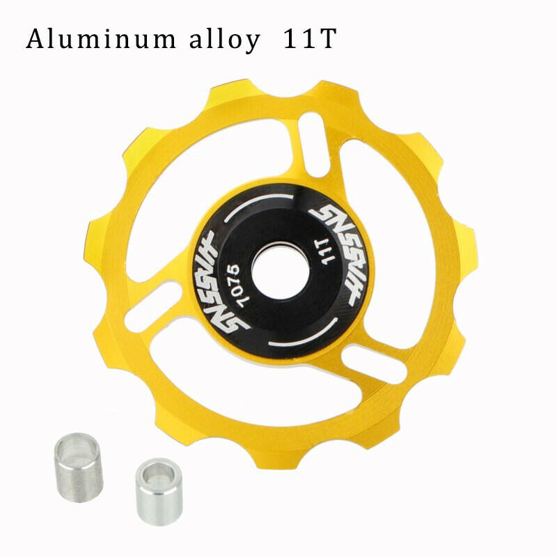 HASSNS Mtb Pulleys Bicycle Derailleur Metal Ceramics Bearing Road Mountain Bike Rear Derailleur Pulley Wheel 11T 13T Cycling-WAYBIKER