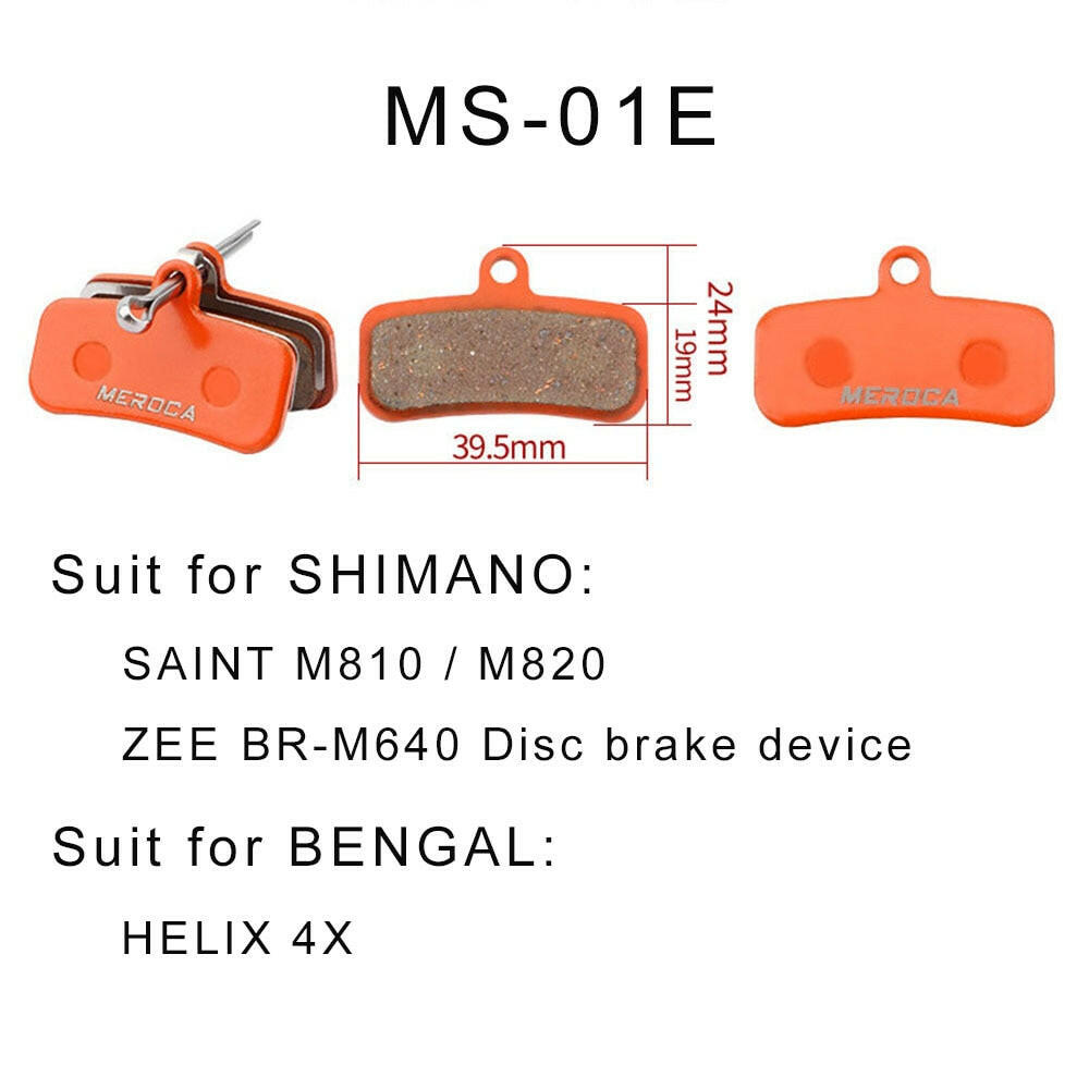 MTB Bicycle Resin Semimetal Disc Brake Pads for Shimano B01S M375 M395 M446 M485 M486 M416 Deore M515 M525 Bike Brake