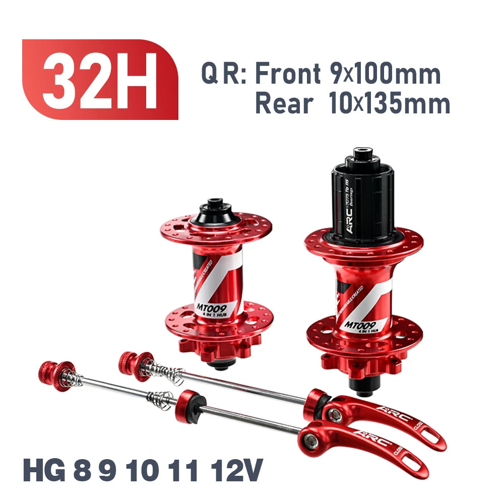 ARC 6 Pawls Hub MT009 MTB Hub Front 9x100 Rear 10x135mm 6 Bolt Disc Brake Bike Bicycle Hub HG Micro Spline Sram XD 8 9 10 11 12v