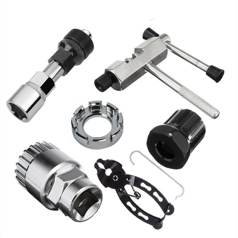 ZBike Bicycle Repair Tool Bike Chain Buckle Pliers Chain Breaker Crank Puller Bike Extractor Spoke Wrench Flywheel Removal Kit-WAYBIKER
