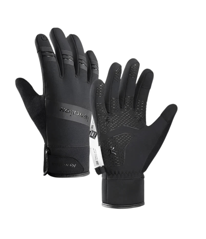 Cycling Gloves Winter Touch Screen Motorcycle Gloves Outdoor Scooter Windproof Riding Ski Gloves Warm Bike Gloves-WAYBIKER