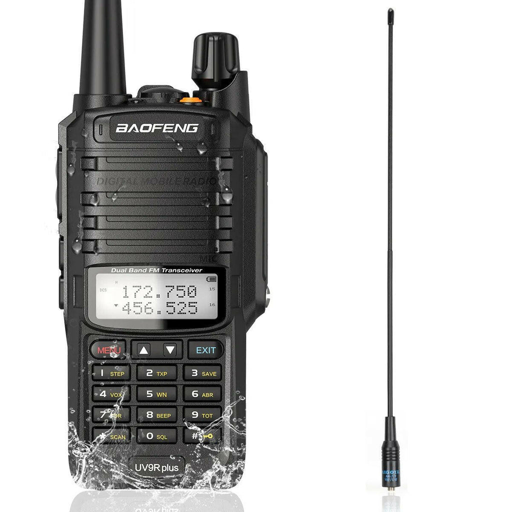 2023 Baofeng UV-9R Pro V1 V2 Waterproof IP68 16KM Walkie Talkie Type-C Charger UHF VHF Long Range UV-5R Upgrade Ham CB Radio-WAYBIKER