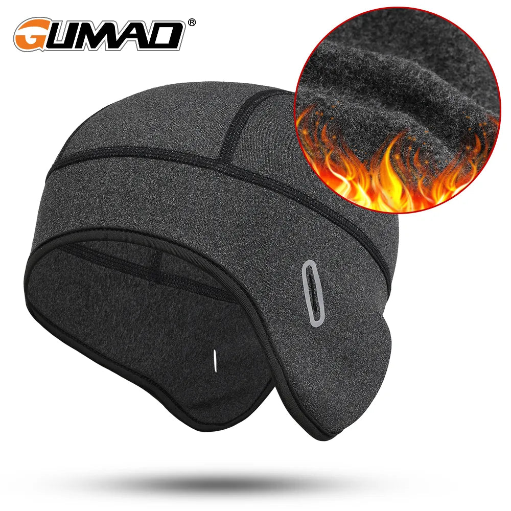 Winter Cycling Cap Windproof Thermal Ski Snowboard Caps Running Hiking Riding Bicycle Biker Helmet Liner Beanies Hats Men Women-WAYBIKER