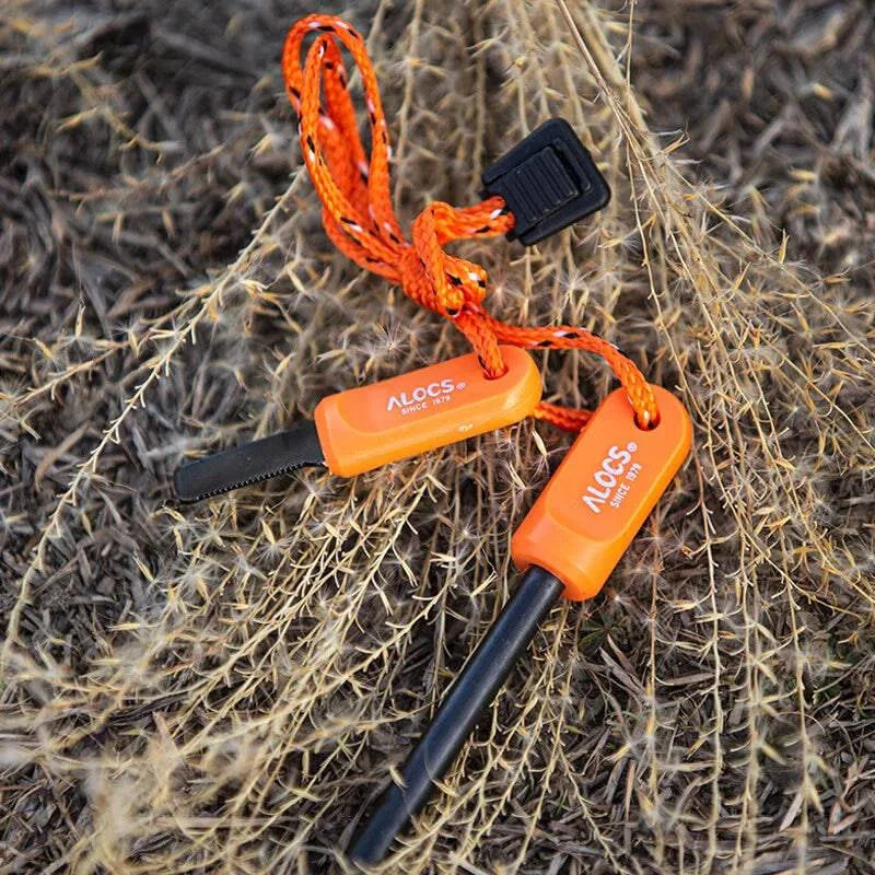 ALOCS  Large Spark Stone Rod Magnesium Strip Igniter Outdoor Survival Equipment CS-B08 Color Random-WAYBIKER