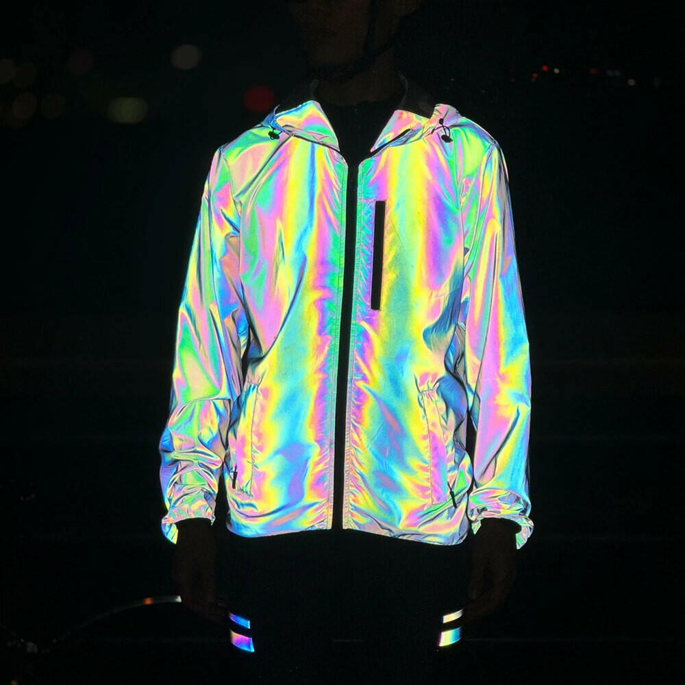 WOSAWE Bicycle Jacket Men Spring Summer Full Reflective Windbreaker Women Water Resistant MTB Road Bike Wear Cycling Long Jersey-WAYBIKER