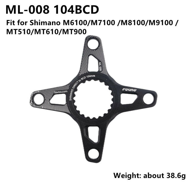 FOVNO Disk Grab Chainring Adapter Spider Converter ML-008/ML-018 104bcd RL-218/RL-228 110bcd 12s 12 Speed Chainring
