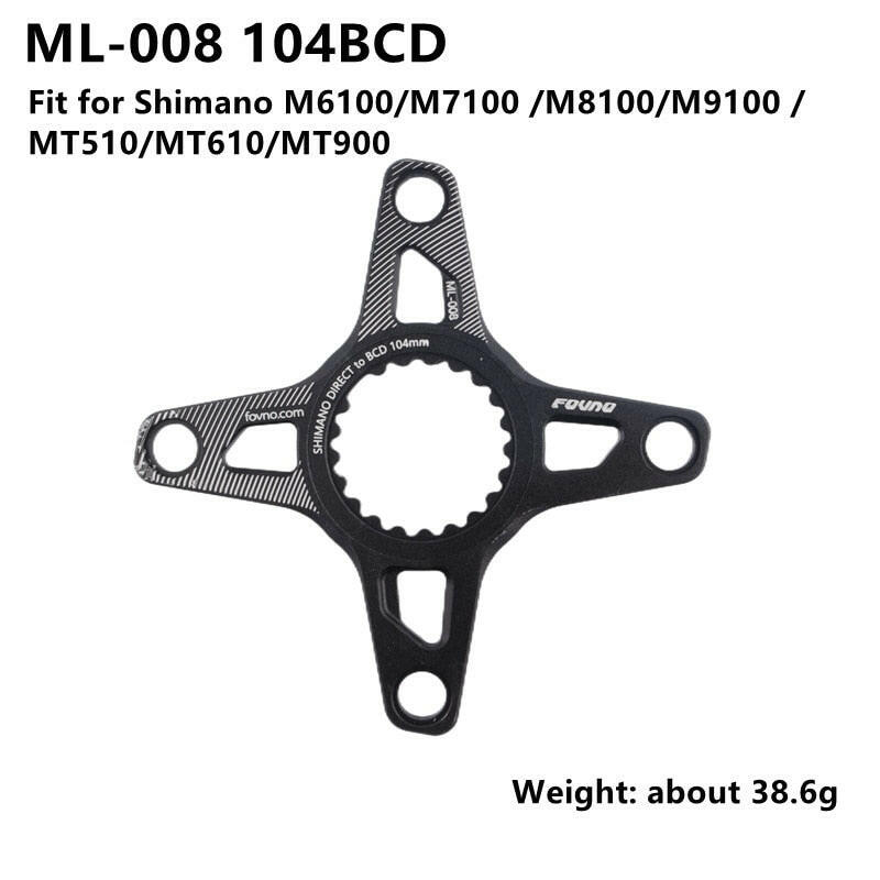 FOVNO Disk Grab Chainring Adapter Spider Converter ML-008/ML-018 104bcd RL-218/RL-228 110bcd 12s 12 Speed Chainring-WAYBIKER