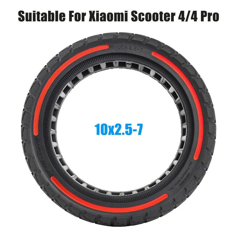 10x2.5-7 Electric Scooter Honeycomb Tire Tubeless Solid Tire Compatible for Xiaomi Scooter 4/4 Pro Electric Scooter-WAYBIKER