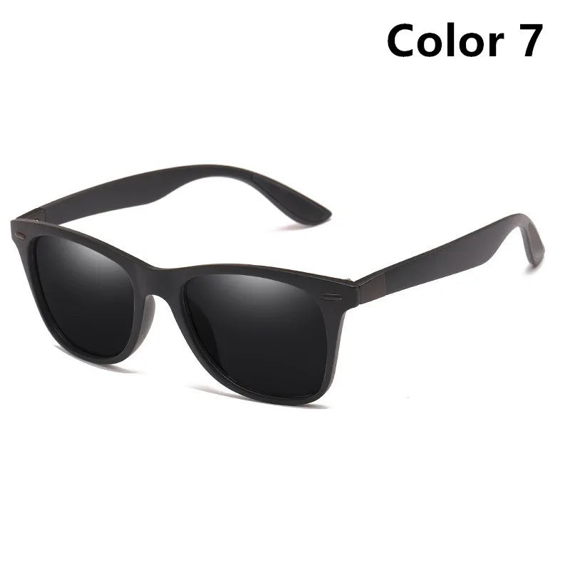 2023 QUICK Polarized Sunglasses Silver Men Women Driving Shades Male Vintage Sun Glasses Spuare Mirror Summer UV400 Colors Gift