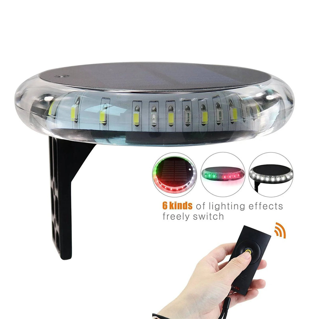 Solar Energy Outdoor Positioning Signal Light Navigation Anchor Lights Deck Lights Waterproof Wireless Remote Control for Marine-WAYBIKER