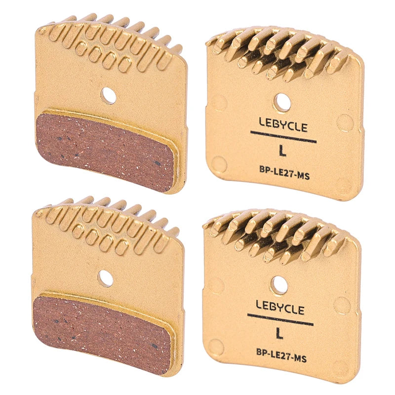 Lebycle MTB fin-shaped High-end brake pads Full Metallic Resin Ice Cooling Tech Brake Pads For SAINT M810 M820 BR-RS405 BR-M9000-WAYBIKER