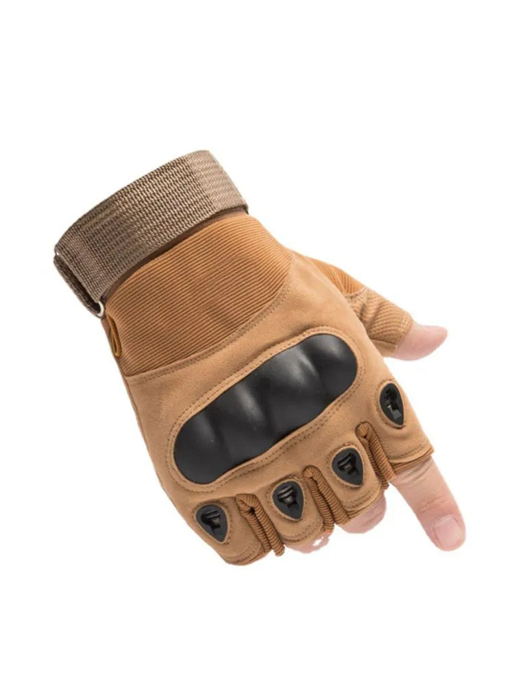 Half Finger Men's Gloves Outdoor Military Tactical Gloves Sports Shooting Hunting Airsoft Motorcycle Cycling Gloves-WAYBIKER