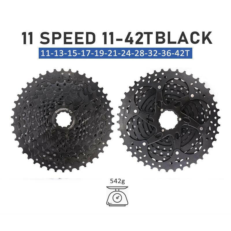SUNSHINE 10 Speed Cassette 10S 11S 12S MTB Bike Road Bicycle Freewheel 10V 11V 12V 36/42/46/50T 52T for Deore M6000 M6100 SRAM-WAYBIKER
