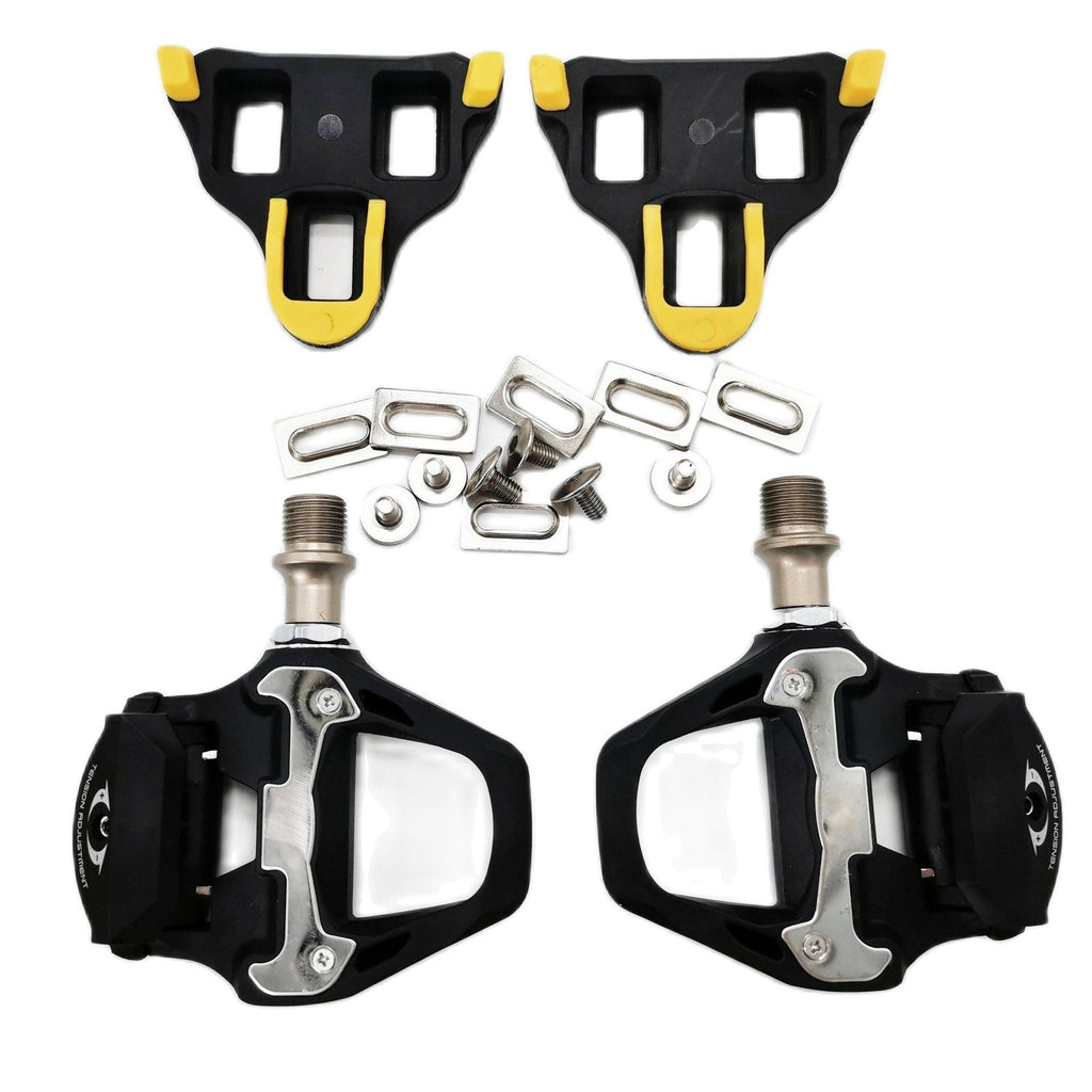 SYUN-LP New R21 SPD-SL Cycling Road Bike Bicycle Self-locking Pedals Ultralight nylon 2 Sealed Bearing Bicycle Pedal Bike Part-WAYBIKER