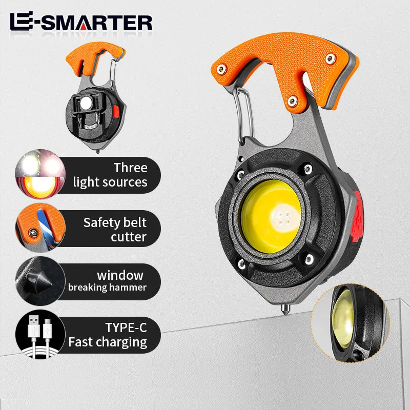 ESMARTER W5143 Multifunction Flashlight Keychain Lampbike Windjacket Handheld Torch-WAYBIKER