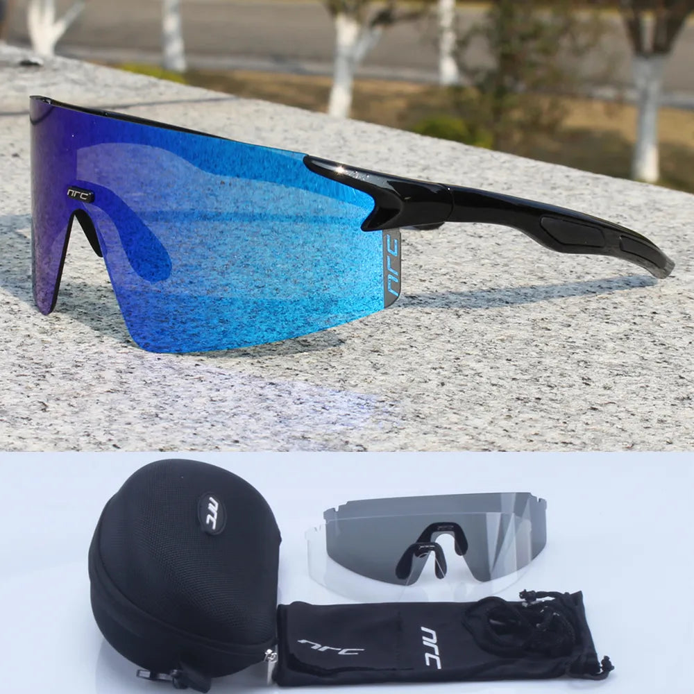 NRC Brand Cycling Sunglasses UV400 TR90 Sports Bicycle Glasses MTB Mountain Bike Fishing Hiking Riding Eyewear for Men Women-WAYBIKER
