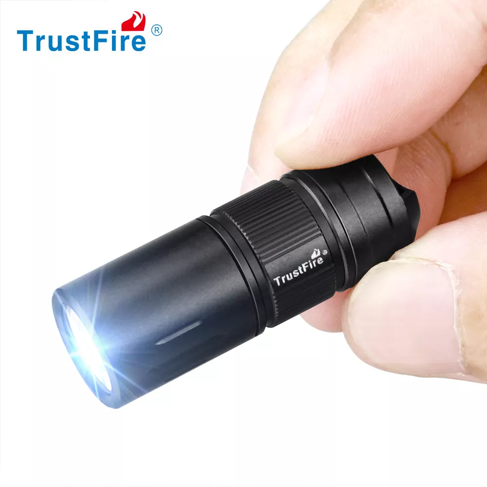 Trustfire Mini2 Mini Rechargeable Led Flashlight 220 Lumen EDC Keychain USB Mini Torch 2 Modes Pocket Lantern with LED Indicator-WAYBIKER