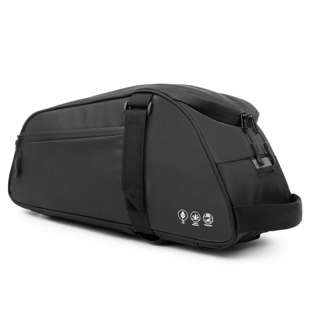 Waterproof Bike Rear Rack Bag Bicycle Carrier Cycling Rear Rack Should Bag PU Large Capacity MTB Mountain Bicycle bag-WAYBIKER