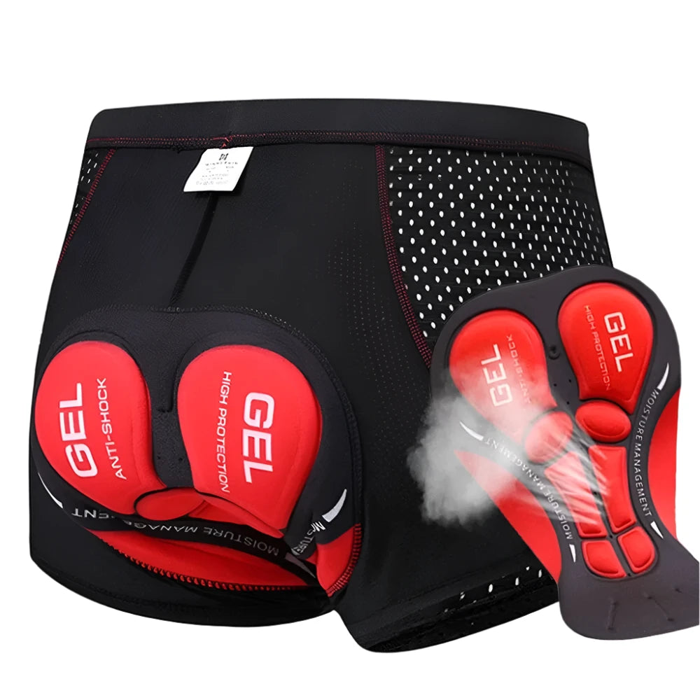 NEWBOLER Cycling Shorts Breathable Mesh Cycling Underwear 5D Gel Pad Shockproof MTB Bike Shorts Man Shorts-WAYBIKER