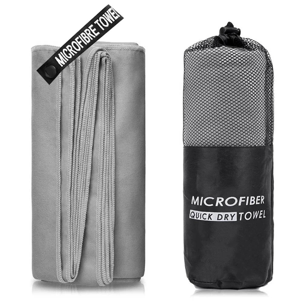 Microfiber Travel Towels Fast Drying Towel with Carry Bag and Quick-snap Hang Loop for Camping Beach Gym Backpacking-WAYBIKER