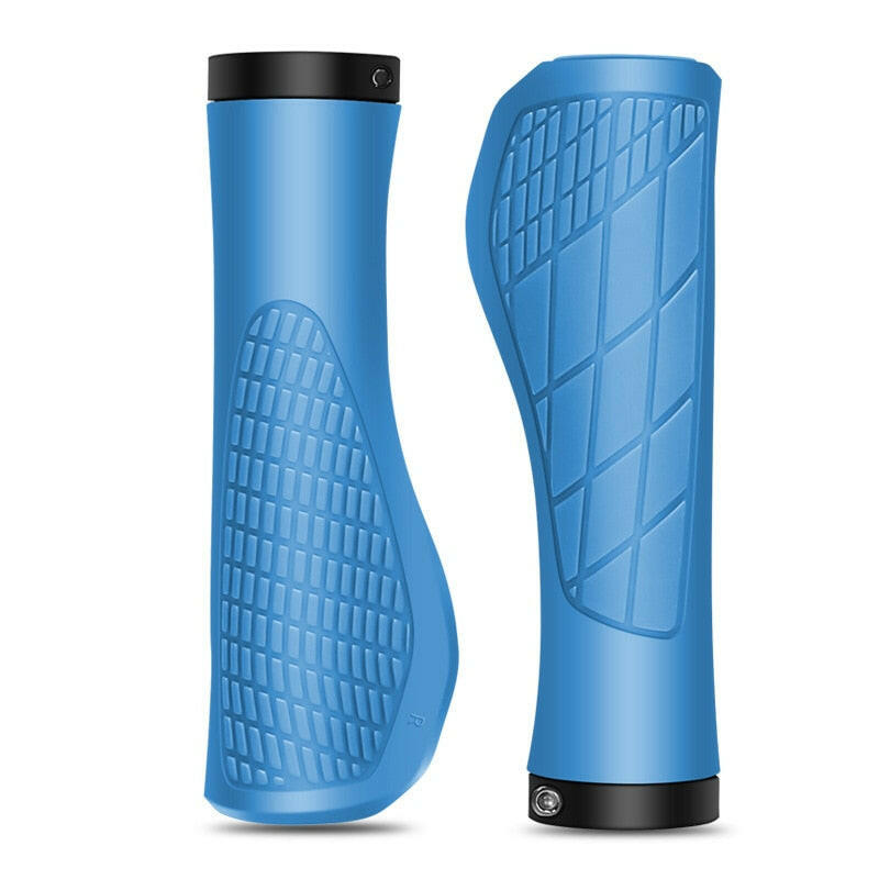2PCS Non-slip Mountain Bike Handlebar Grips Soft Rubber MTB Grips Anti-skid Comfortable Lockable Bicycle Grips Bike Parts-WAYBIKER