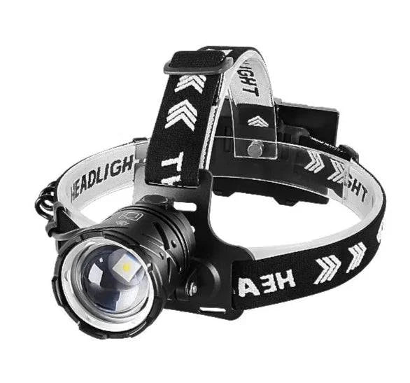 Latest Super Bright White Laser Headlight USB Rechargeable Zoom Headlamp High Power Head Torch Camping Fishing Headlight Lantern-WAYBIKER