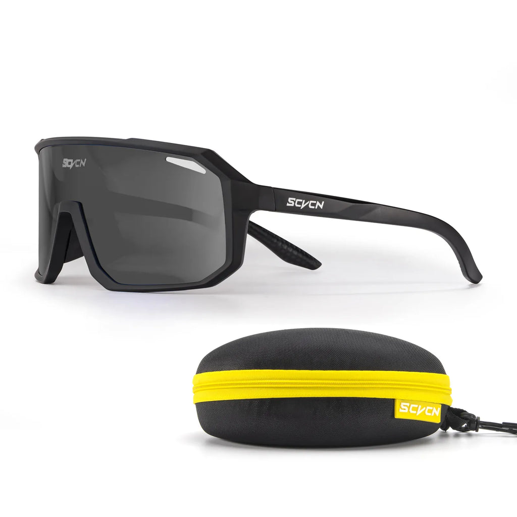 SCVCN Photochromic Cycling Sunglasses for Men Women Outdoor Bike Sports Glasses Road MTB Bicycle Eyewear UV400 Goggles with Case-WAYBIKER