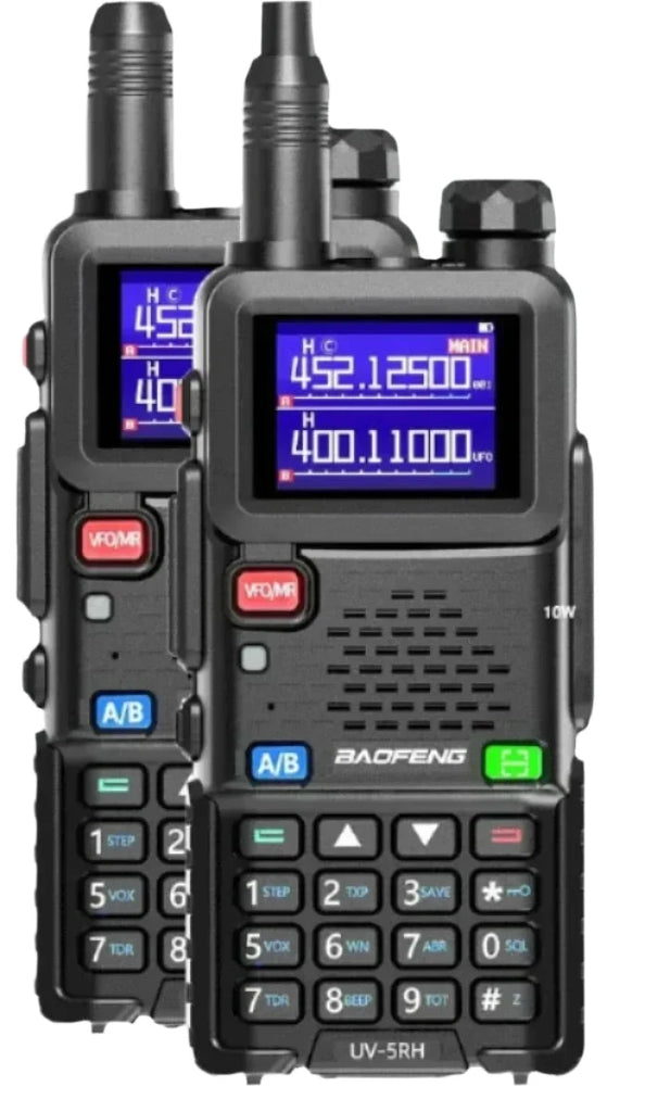 2PCS Baofeng UV-5RH Pro Max 15W Air Band Walkie Talkie Wirless Copy Frequency 999CH Type-C NOAA Long Range UV-5R K5 Ham Radio-WAYBIKER