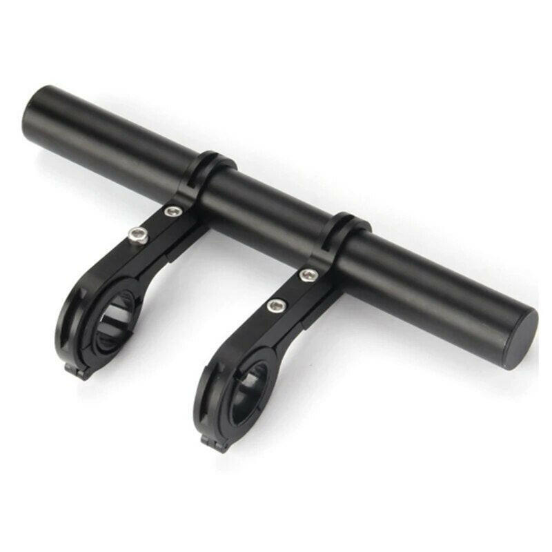 20cm Bicycle Handlebar Extended Bracket Bike Mount Bar Computer Holder Support Rack Alloy Stand Double Frame Bicycle Clip