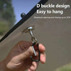 1PCS Strong Magnetic Carabiner Keychain Camping Snap Clip D Type Lock Buckle Outdoor Tent Canopy Hanging Buckle Hook Clasps-WAYBIKER
